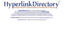 Tablet Screenshot of hyperlinkdirectory.com